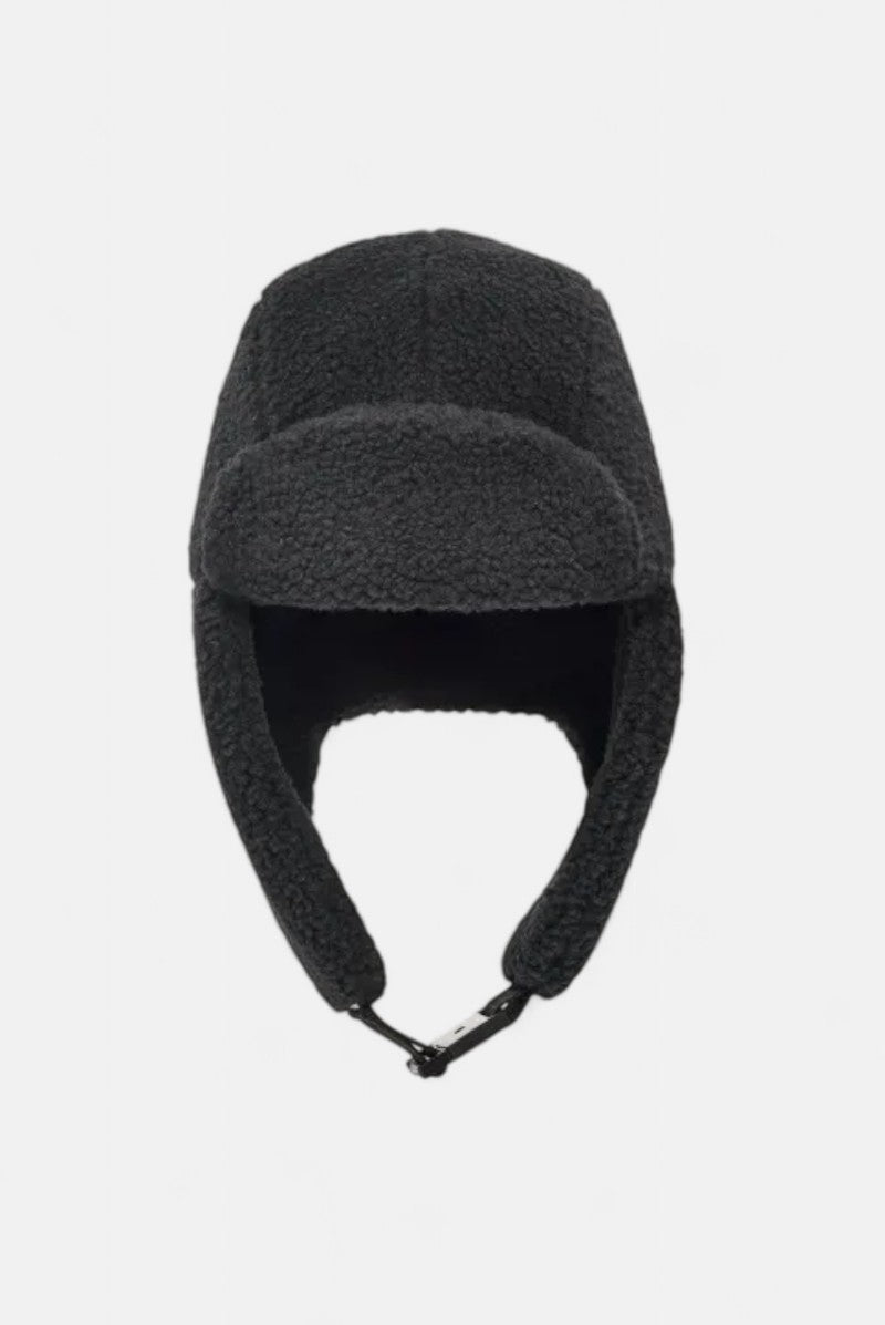 cappello in pile modello trapper