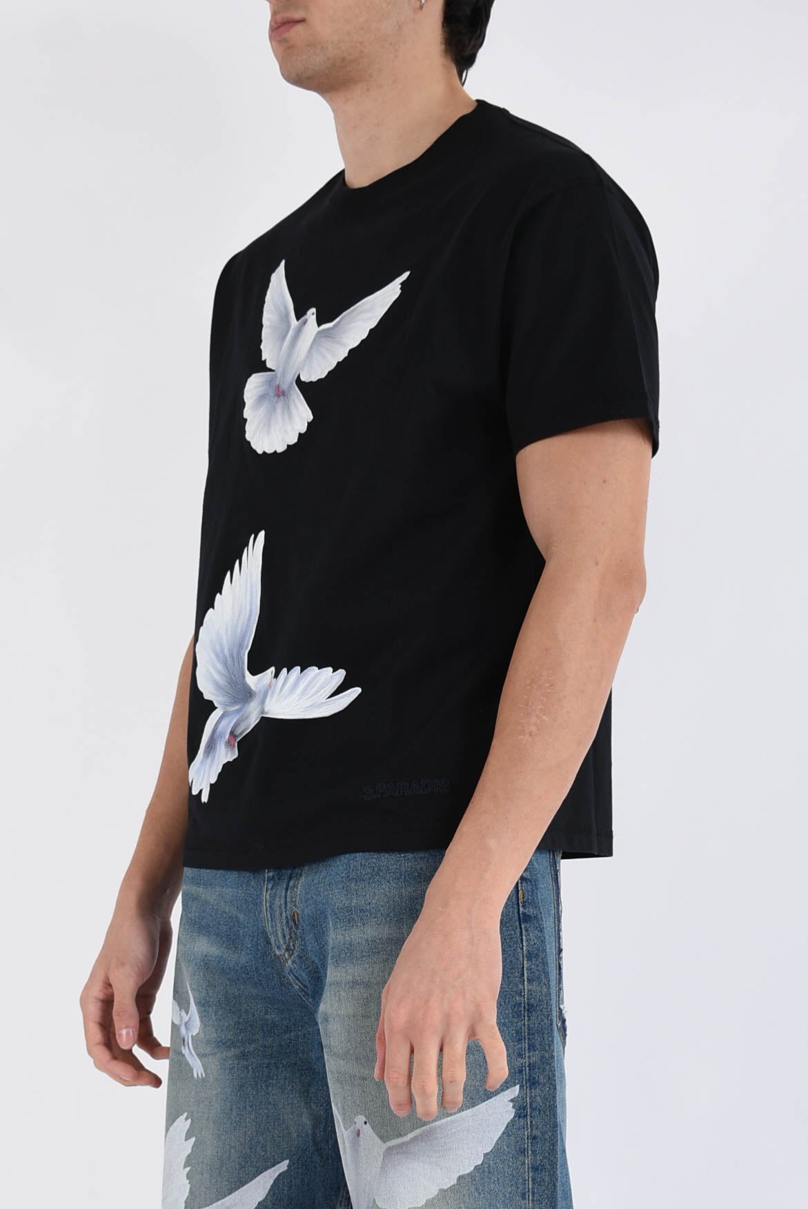 t-shirt in cotone freedom doves