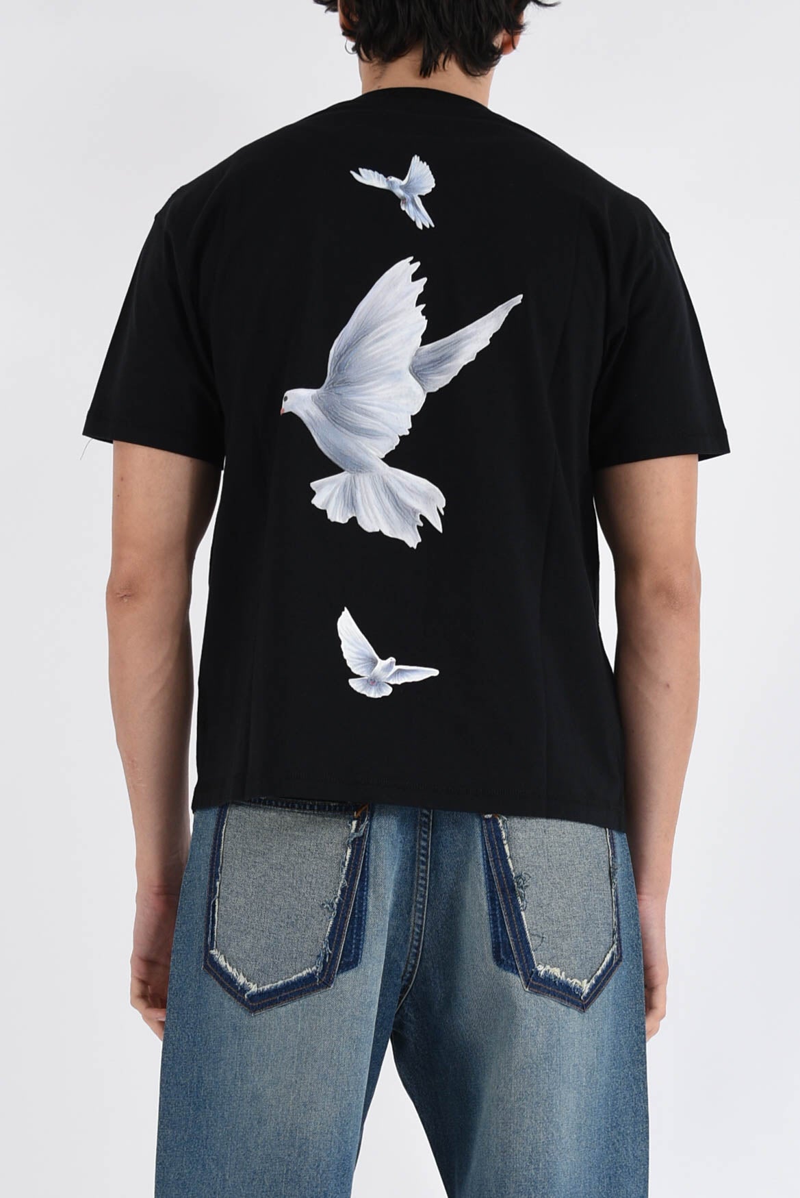 t-shirt in cotone freedom doves