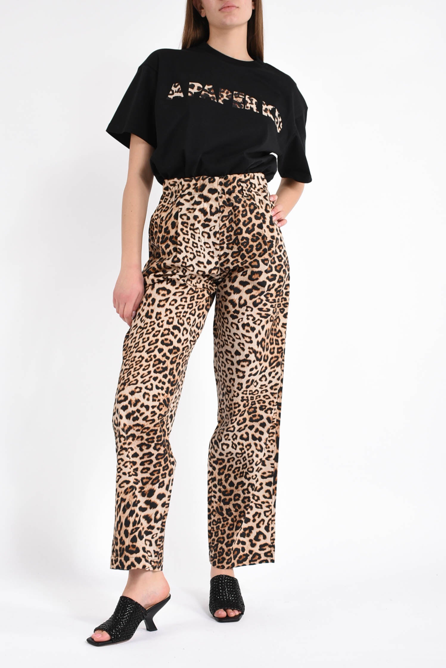 pantaloni stampa animalier