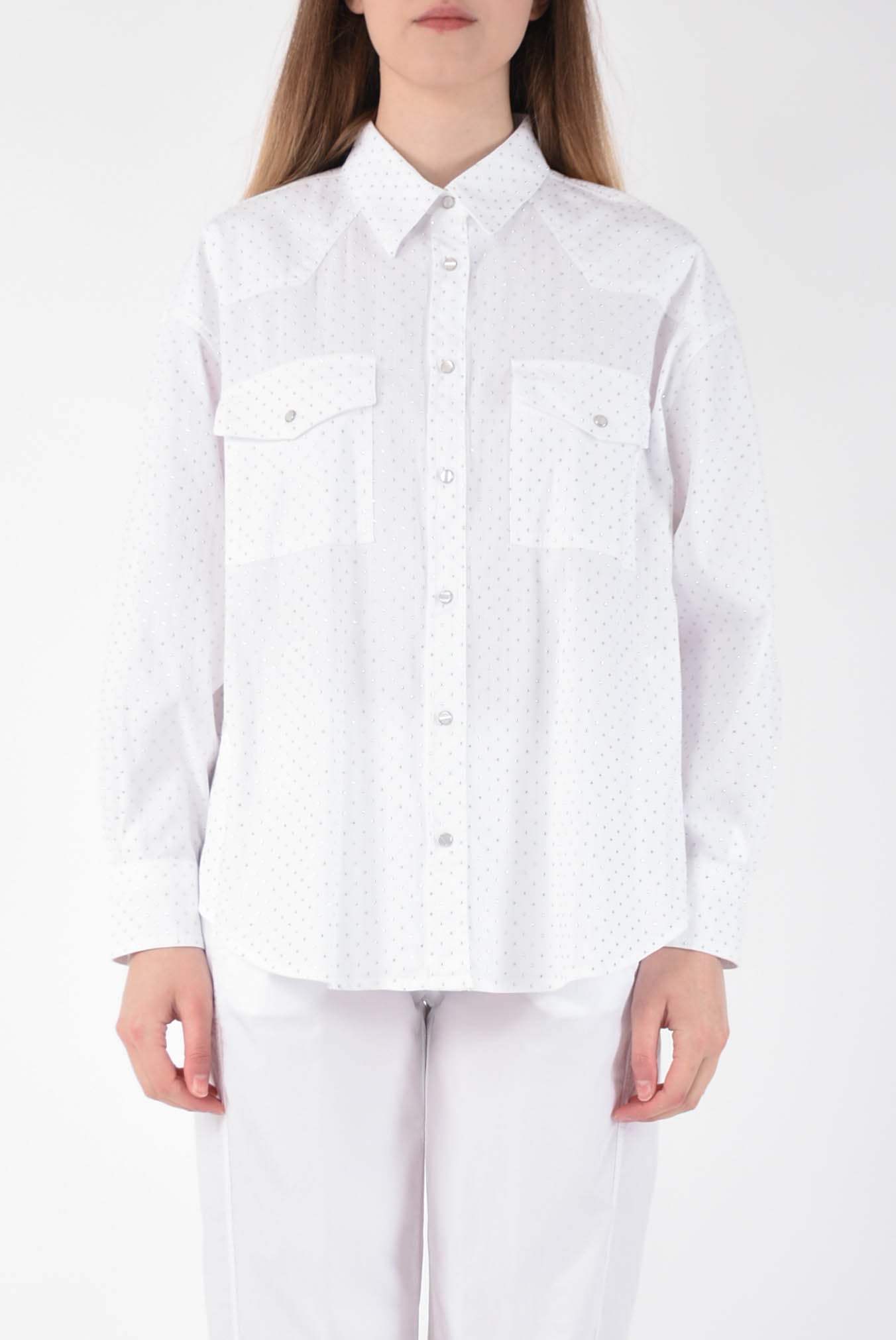 DONDUP camicia con microborchie