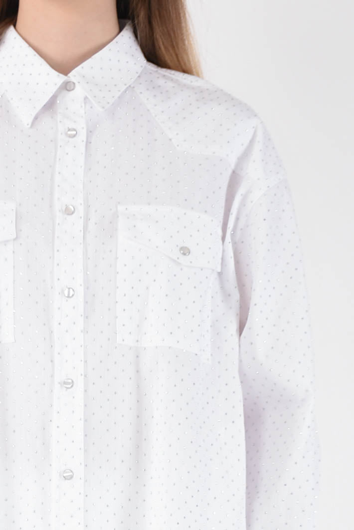 DONDUP camicia con microborchie