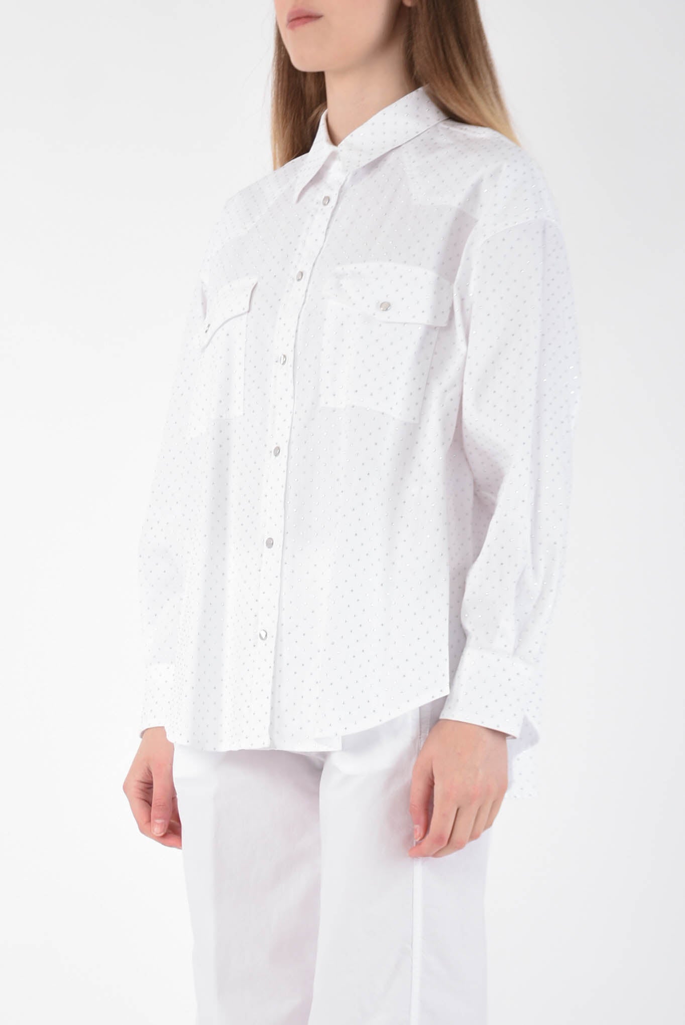 DONDUP camicia con microborchie