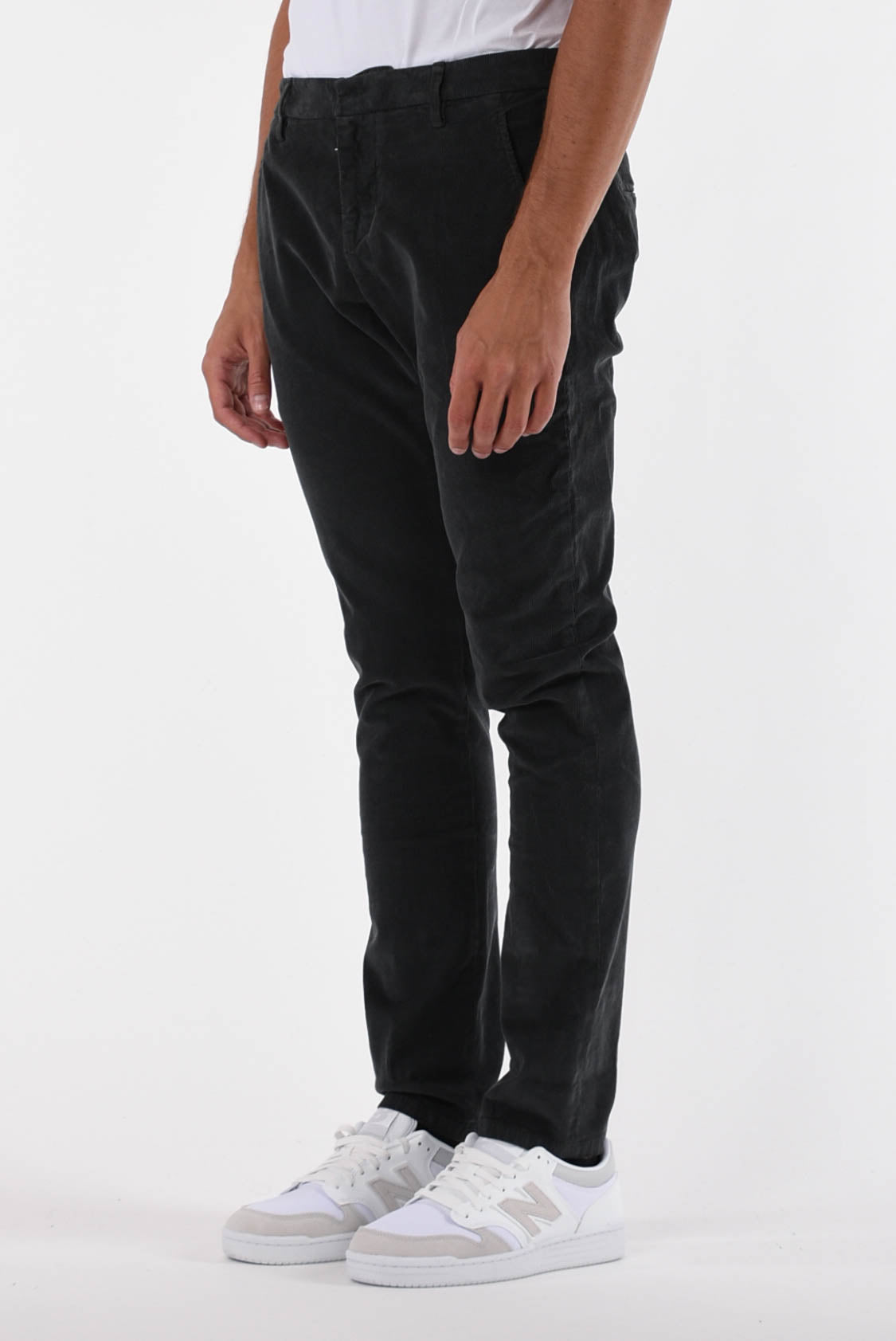 DONDUP Pantaloni gaubert in cotone