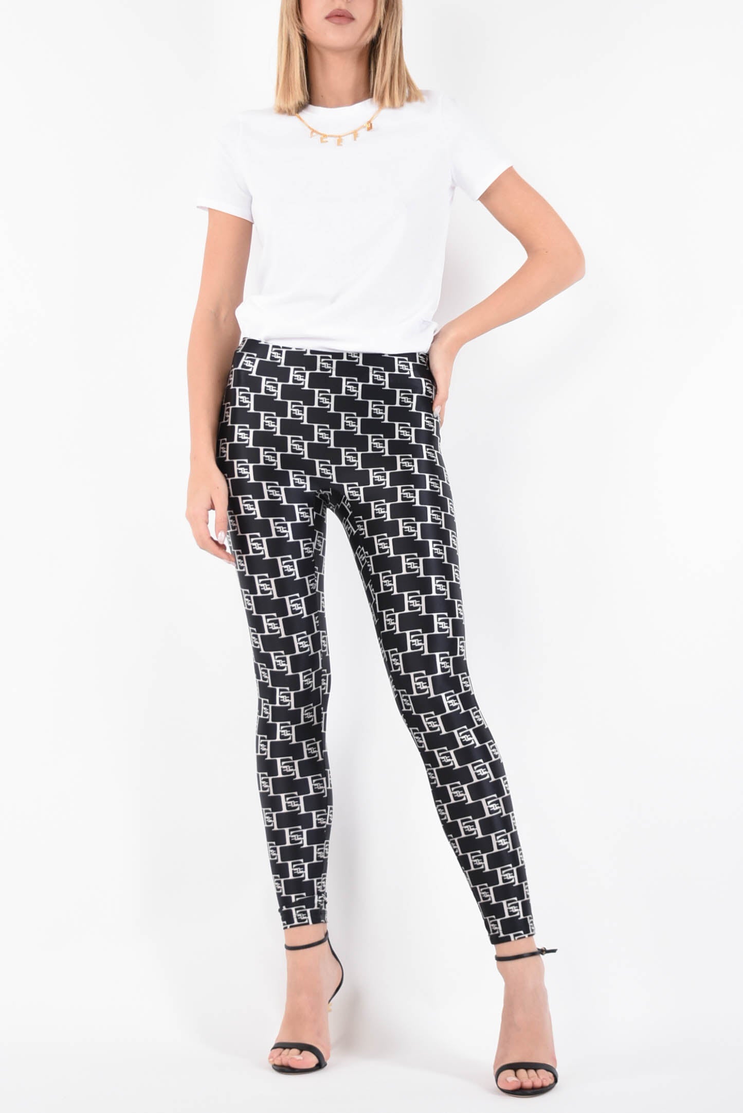 ELISABETTA FRANCHI leggings in lycra