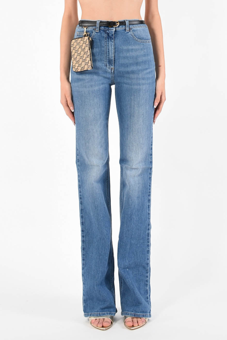 ELISABETTA FRANCHI jeans a zampa