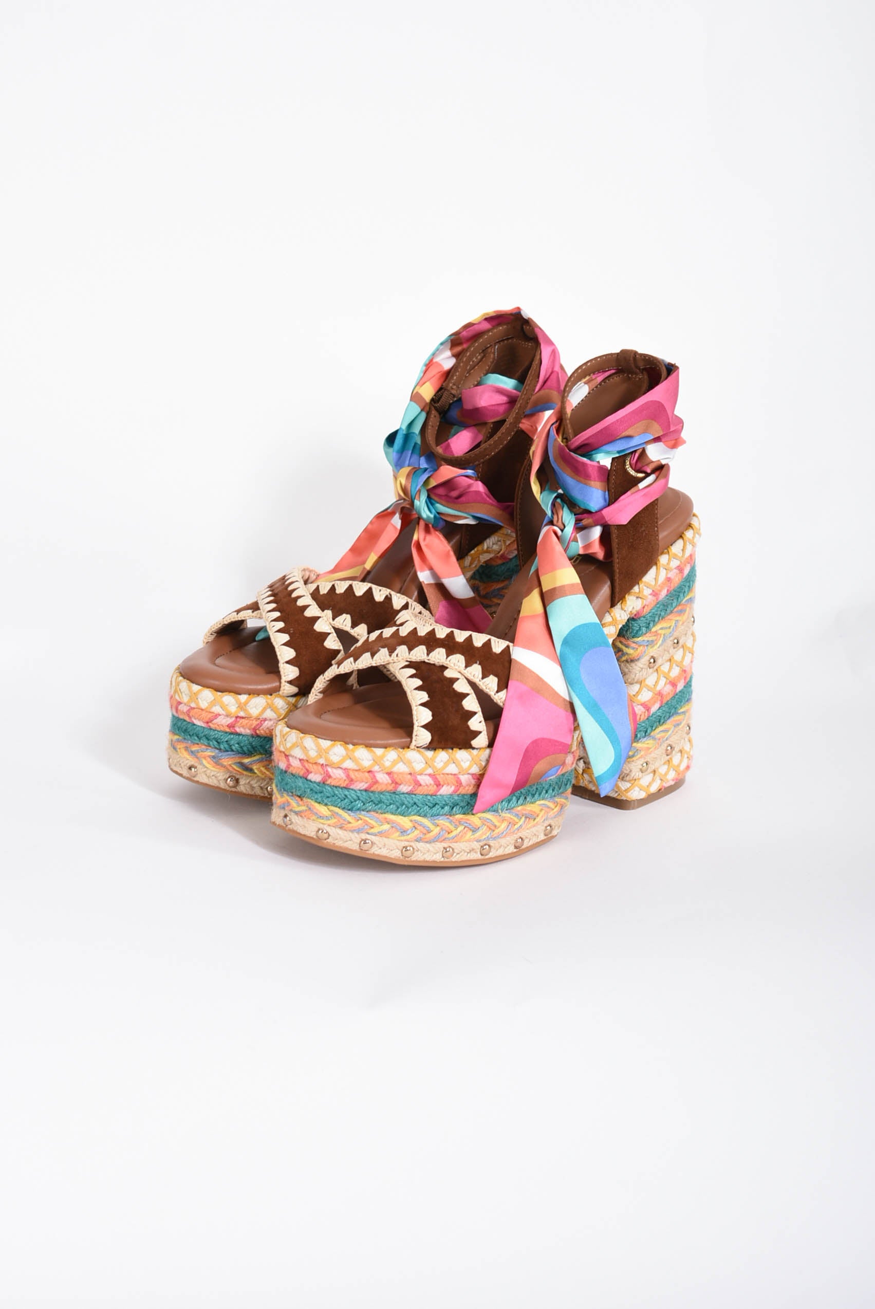 sandali chelsea scarf platform