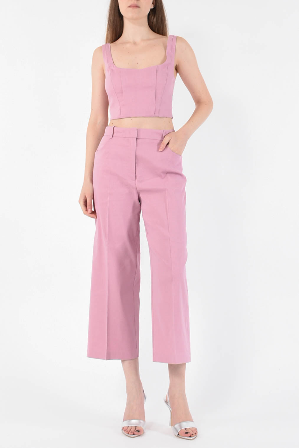 PINKO pantaloni cropped protesilao