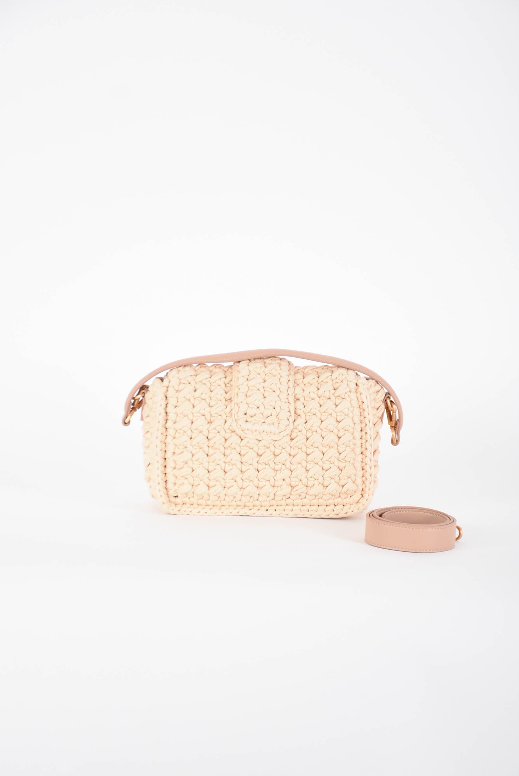 TWIN SET borsa a tracolla in crochet