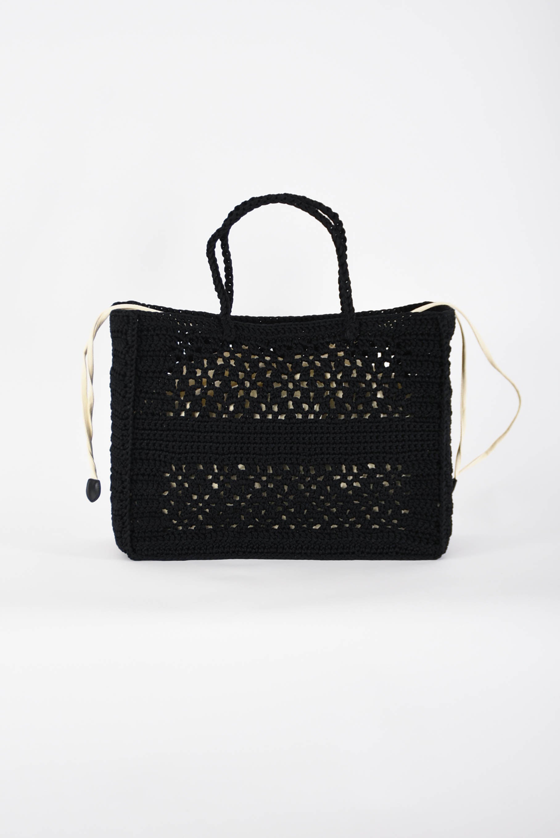 TWIN SET borsa shopper bohemien crochet