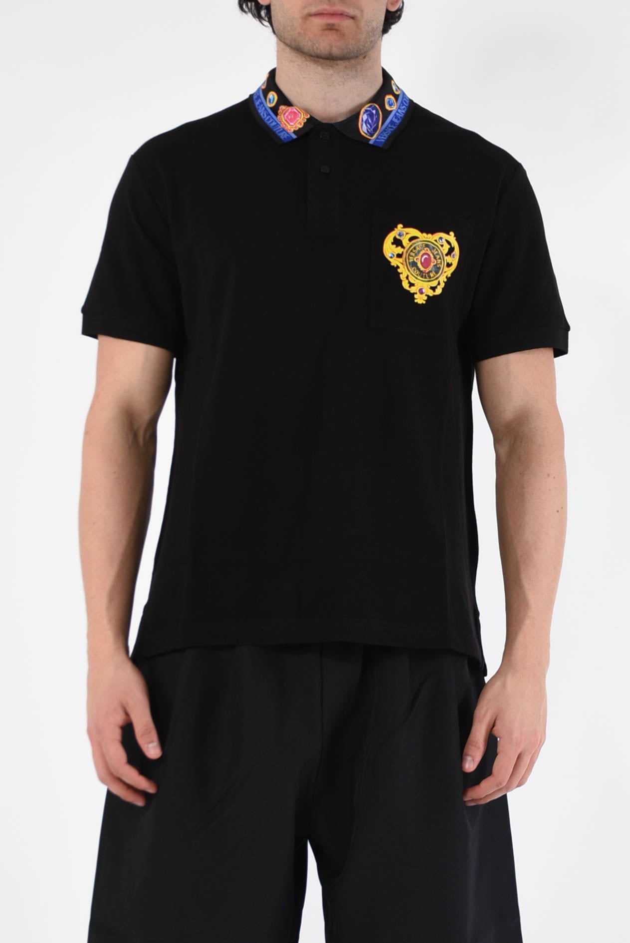 VERSACE JEANS COUTURE Polo in cotone