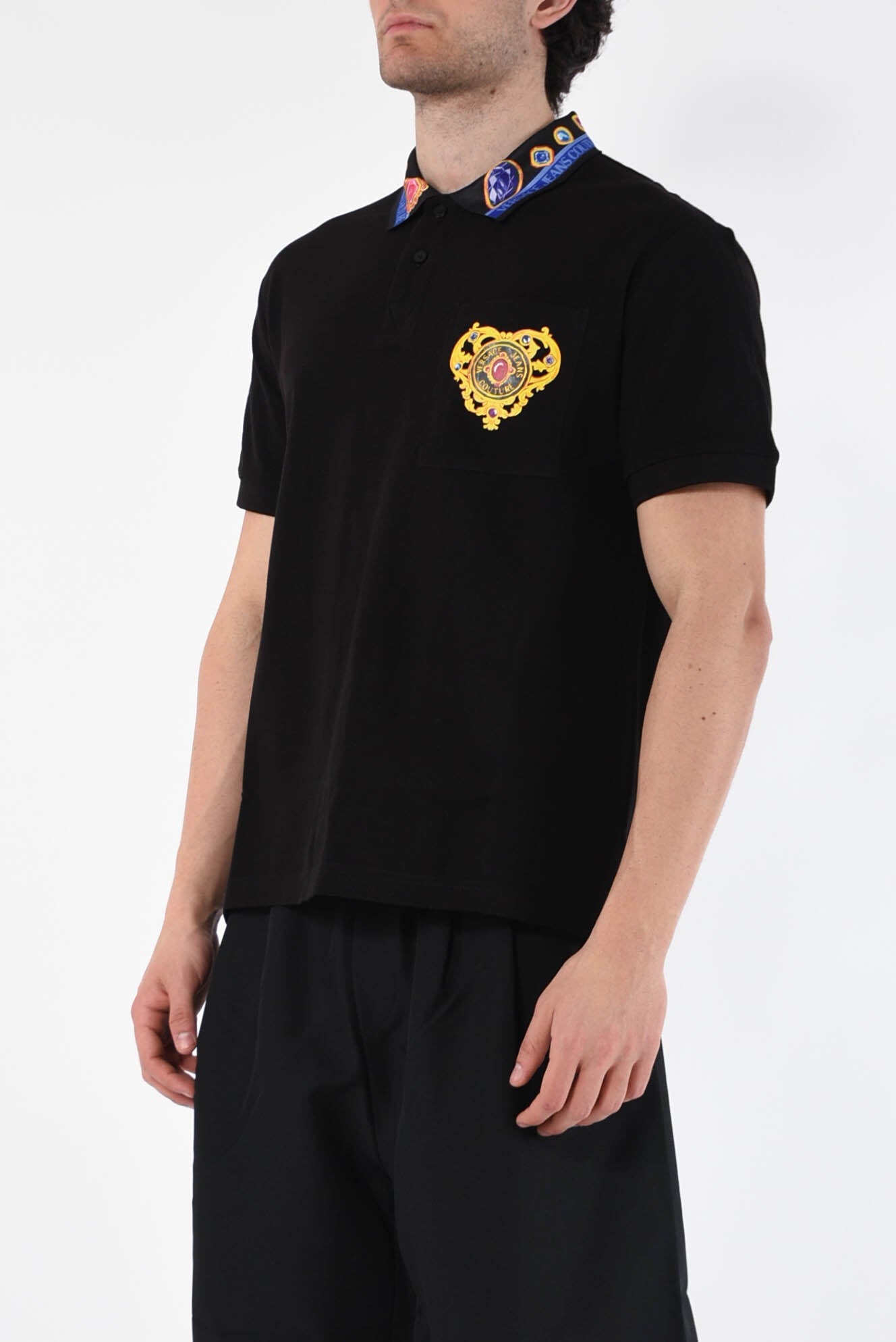 VERSACE JEANS COUTURE Polo in cotone