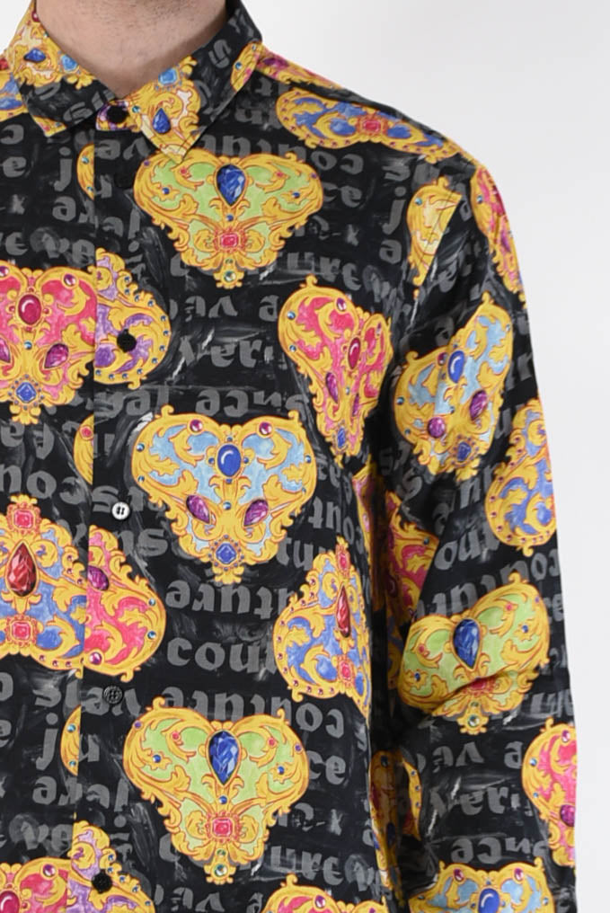 VERSACE JEANS COUTURE Camicia fantasia in viscosa