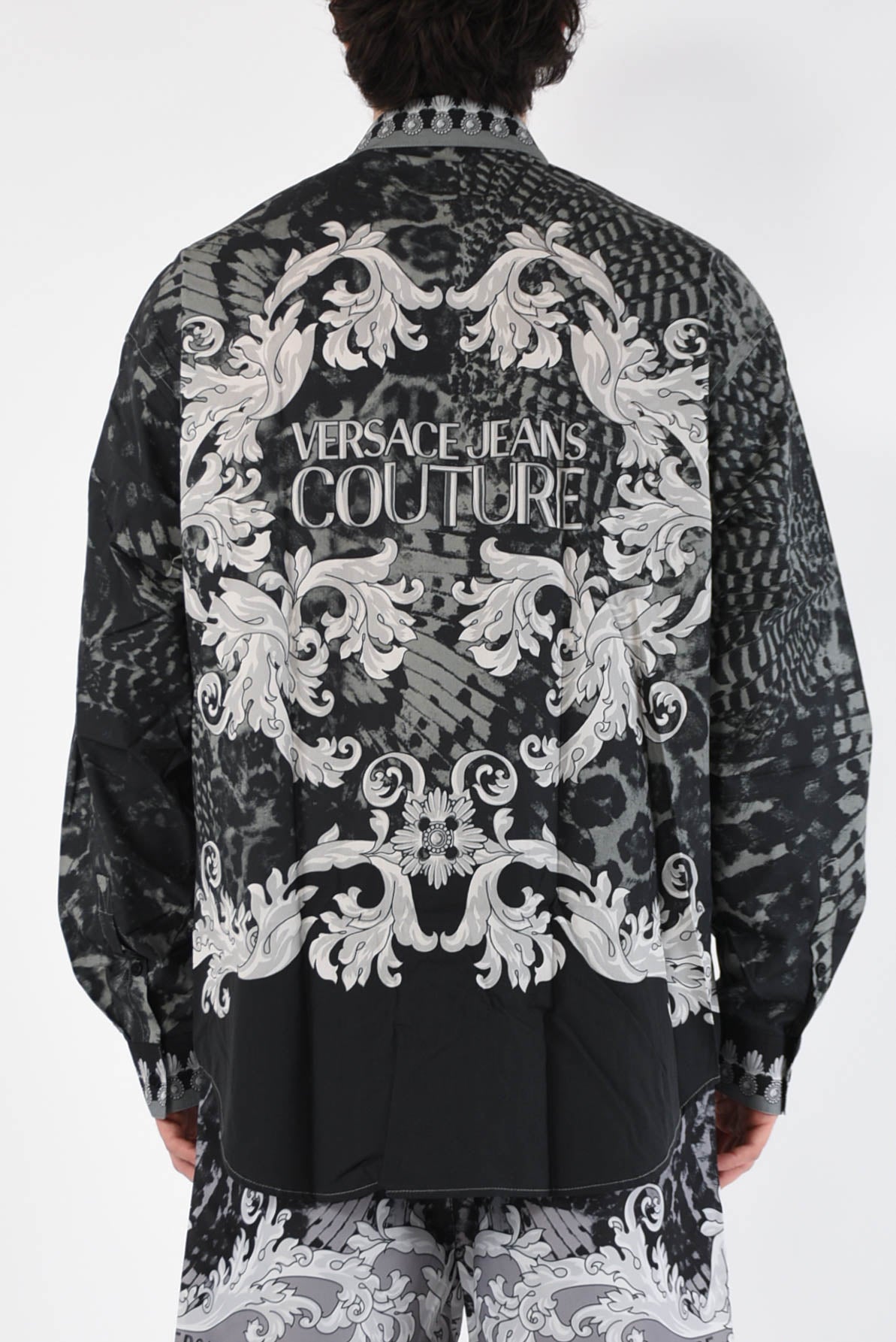 VERSACE JEANS COUTURE Camicia fantasia in cotone