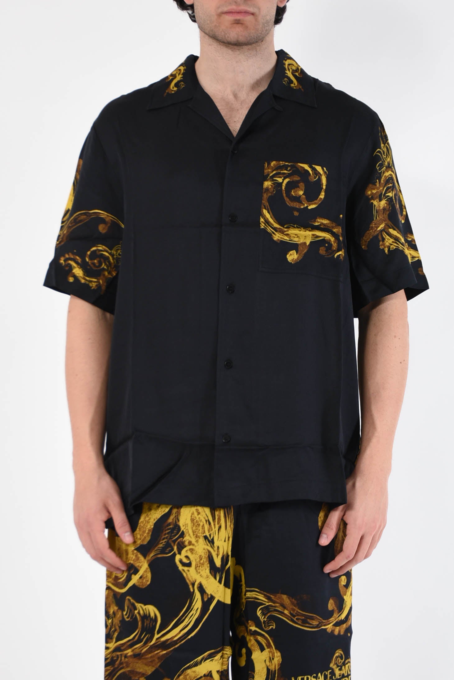 VERSACE JEANS COUTURE Camicia fantasia in viscosa