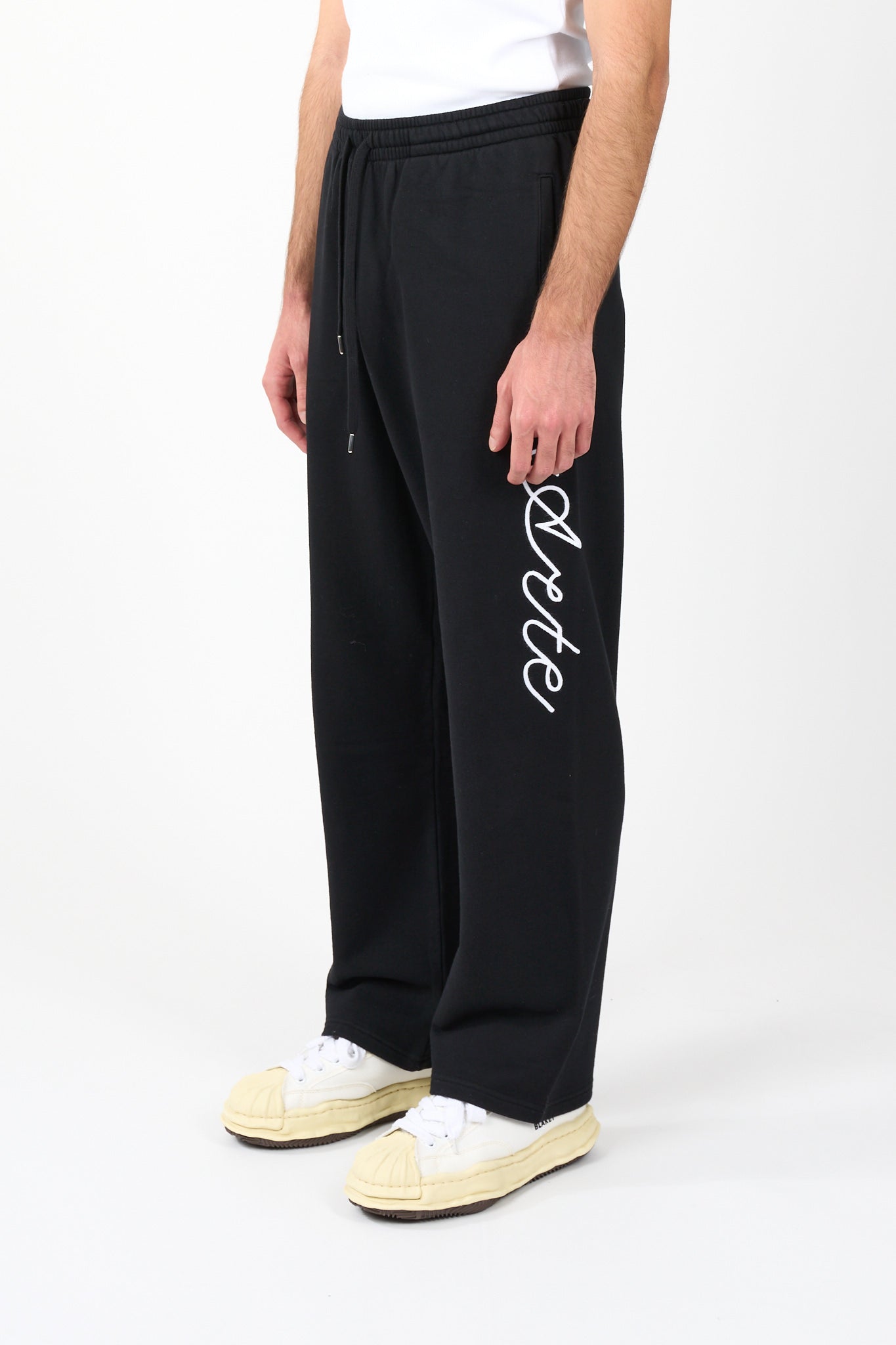 Pantaloni in felpa flower logo