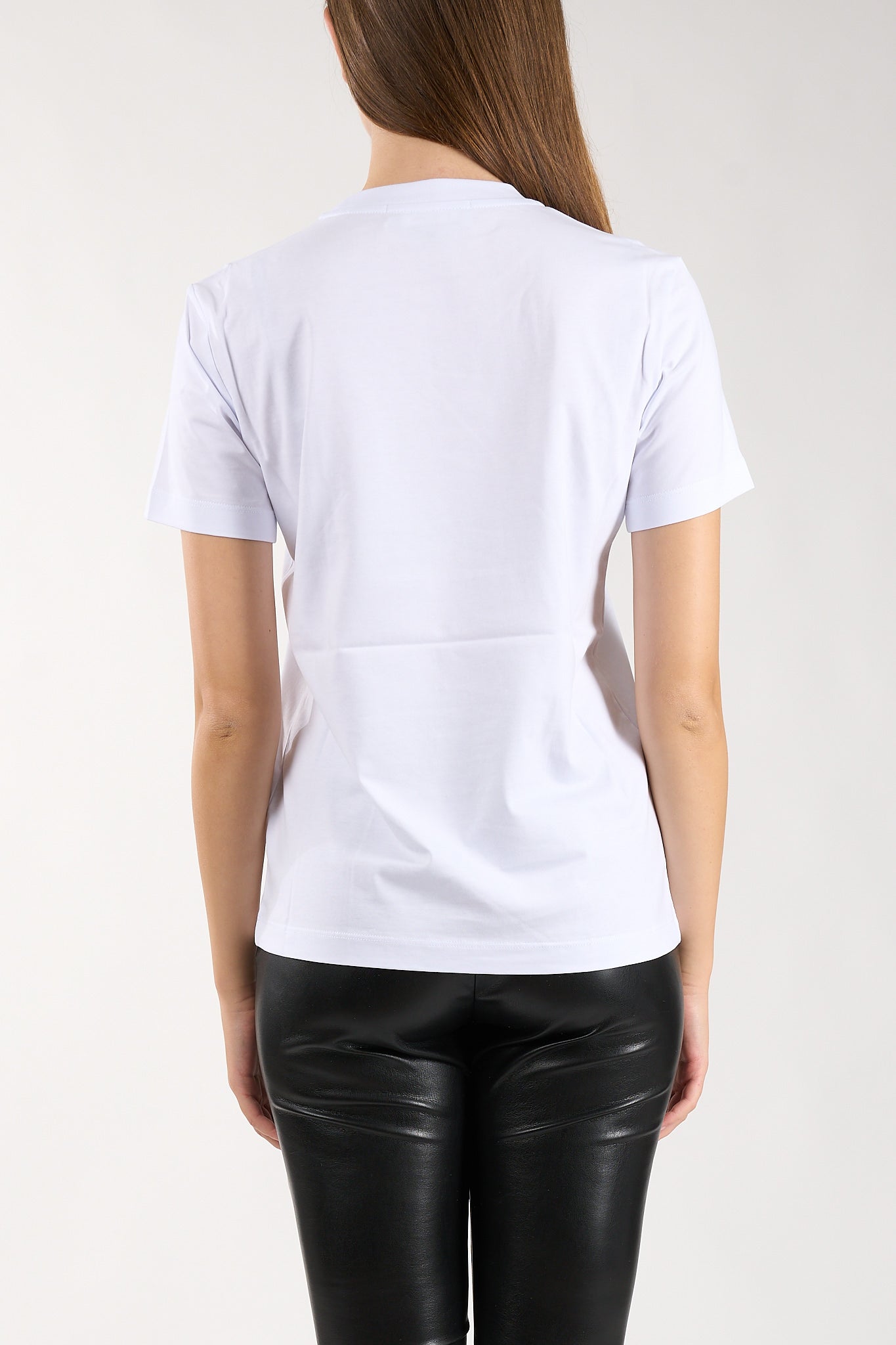 t-shirt in cotone con micro logo