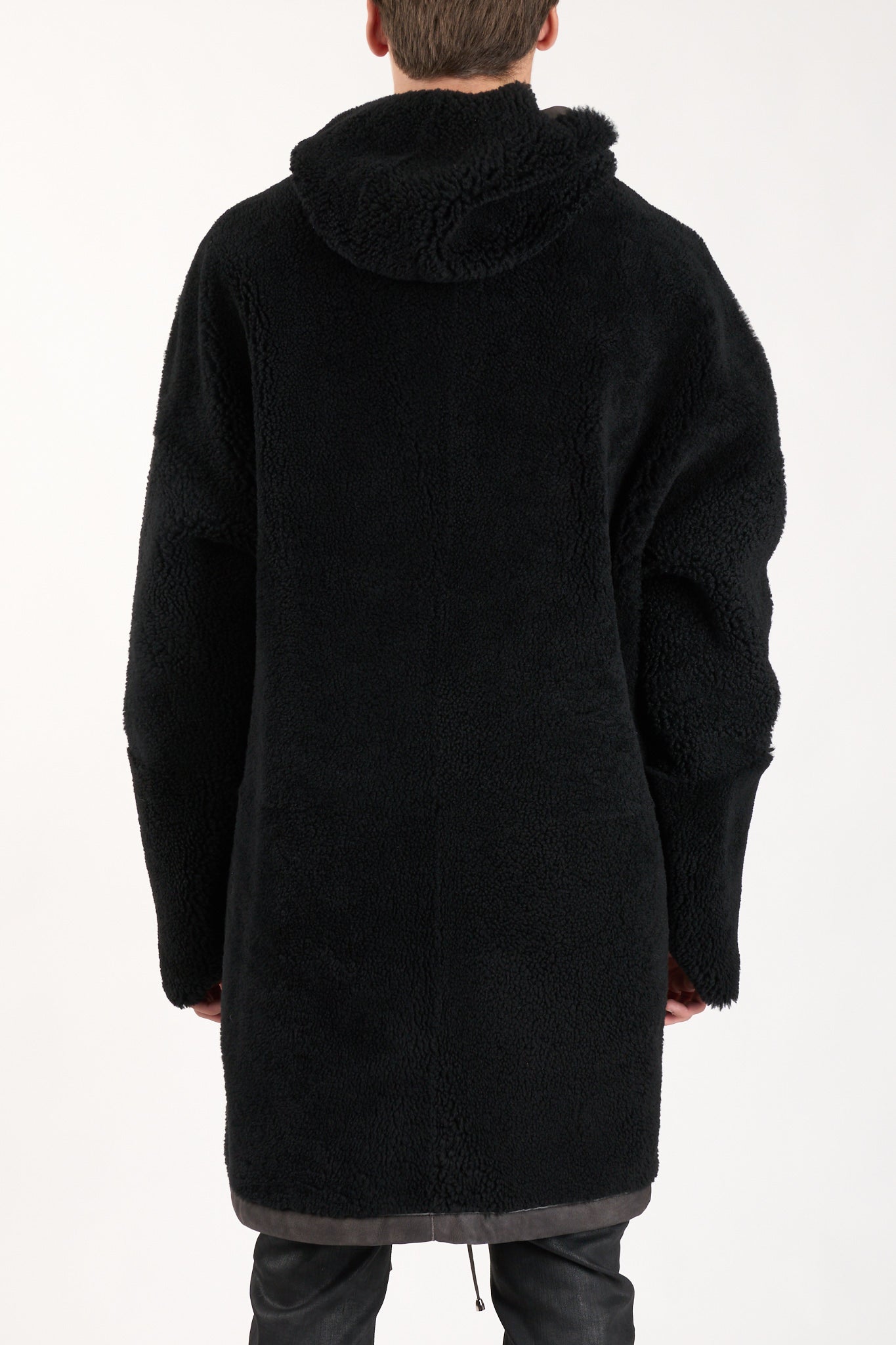 Parka reversibile in shearling