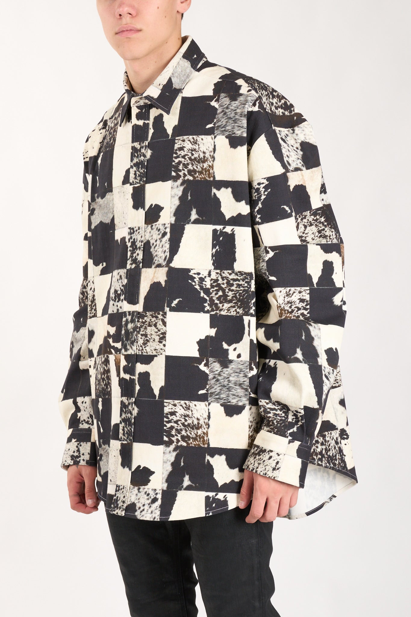 Overshirt canvas cow