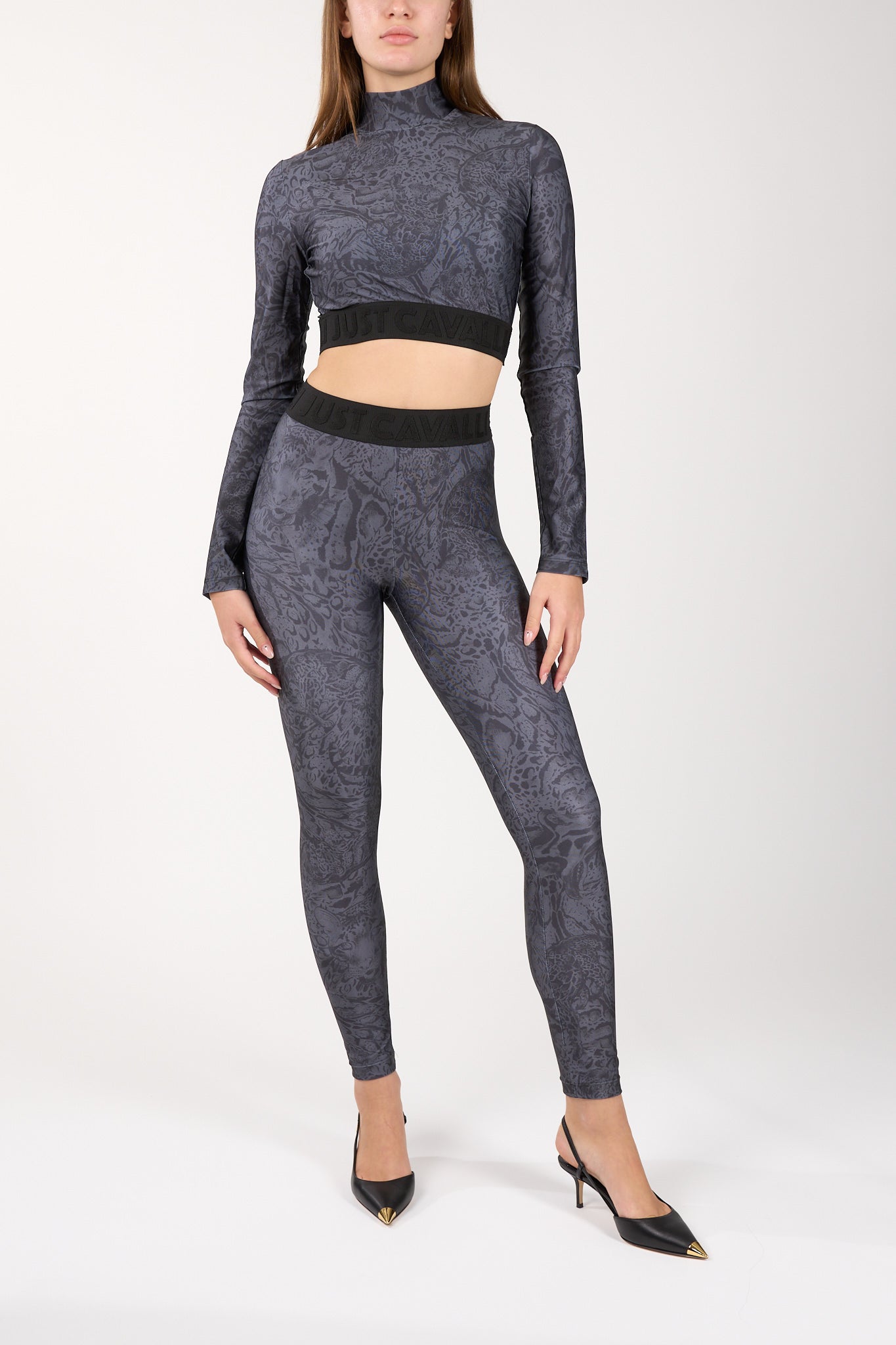 leggings in lycra stampata