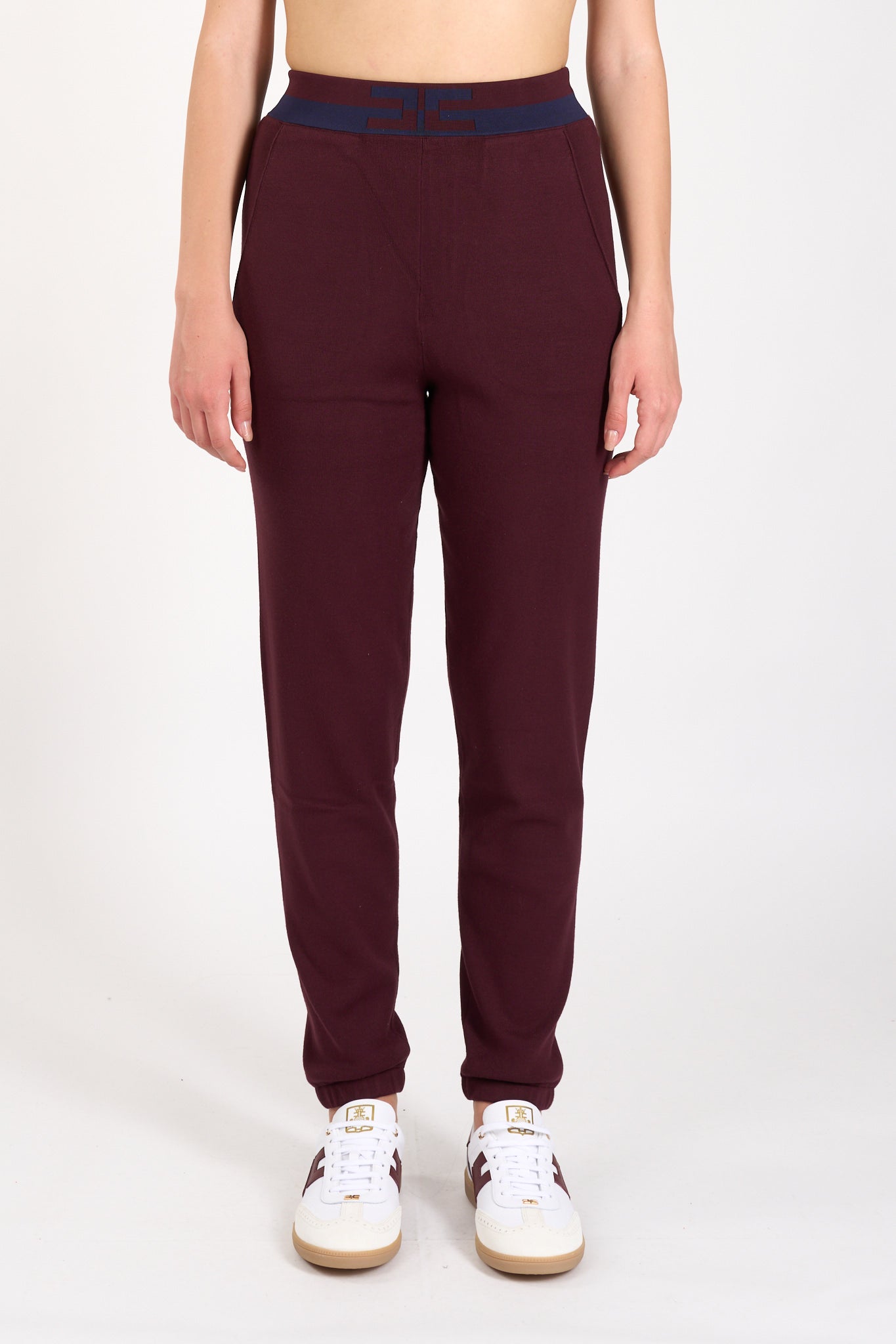 pantaloni jogger in viscosa