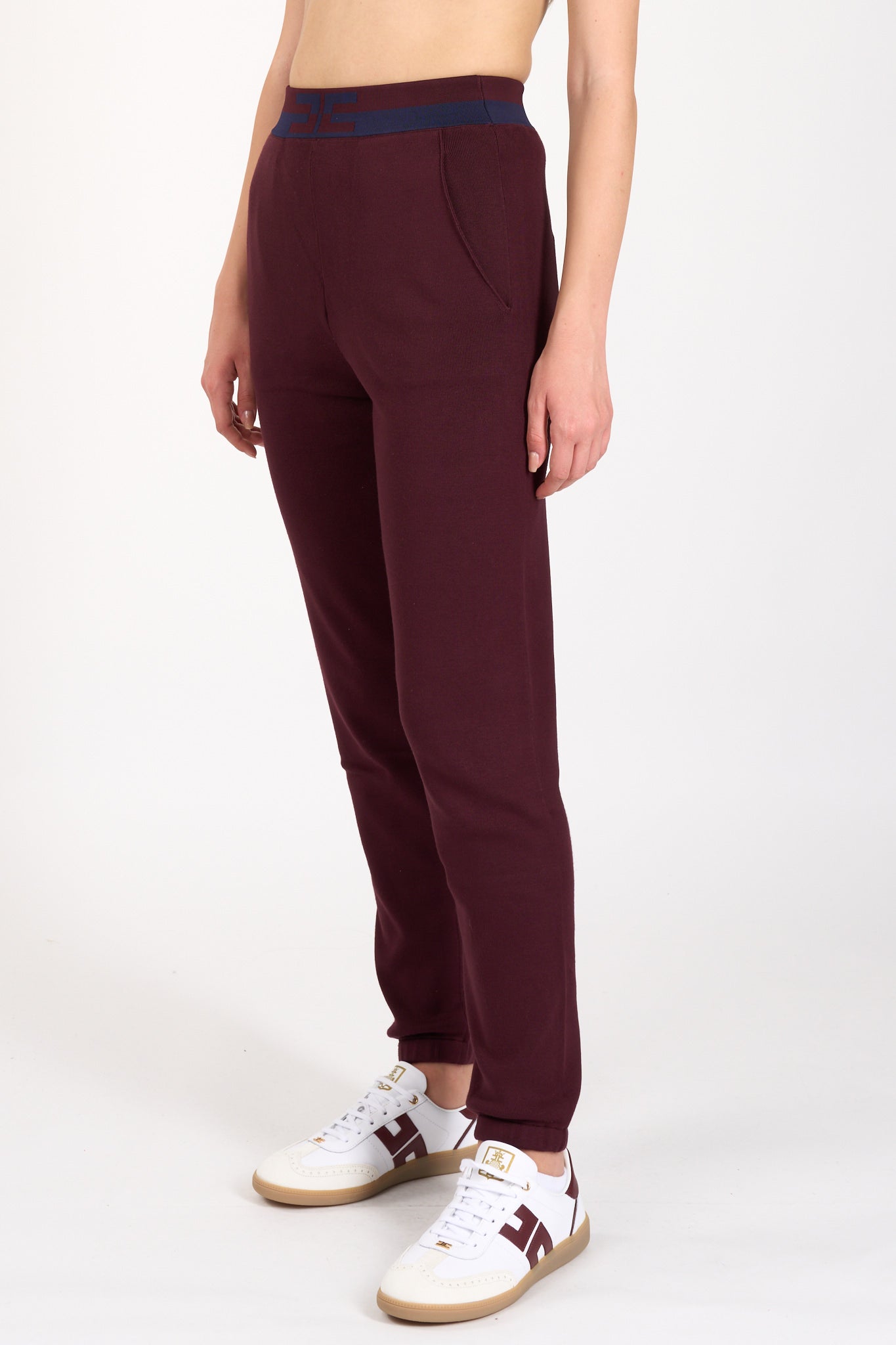 pantaloni jogger in viscosa