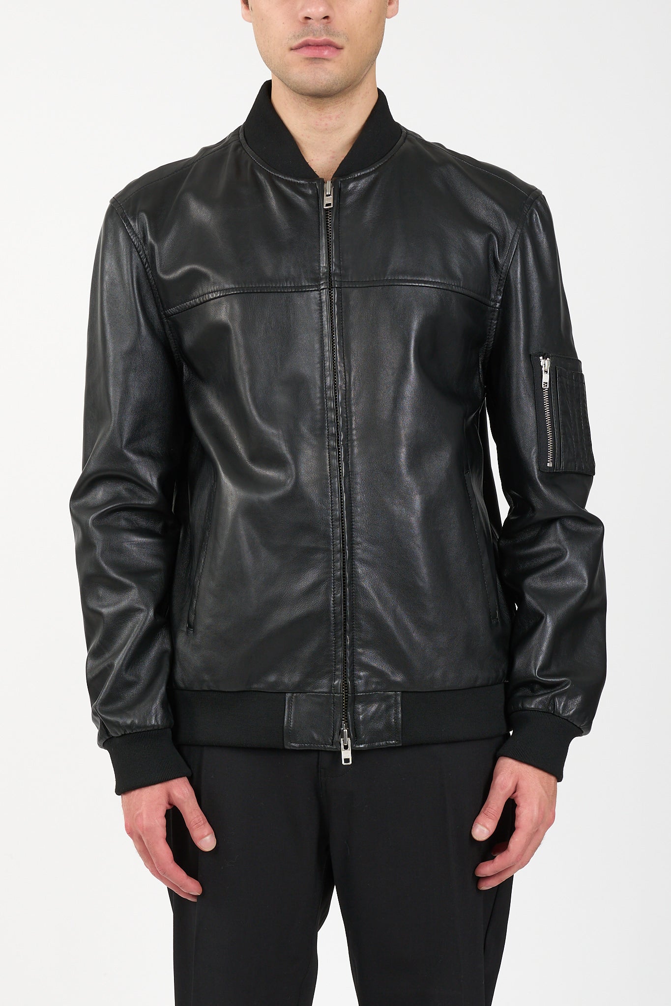 Bomber in pelle