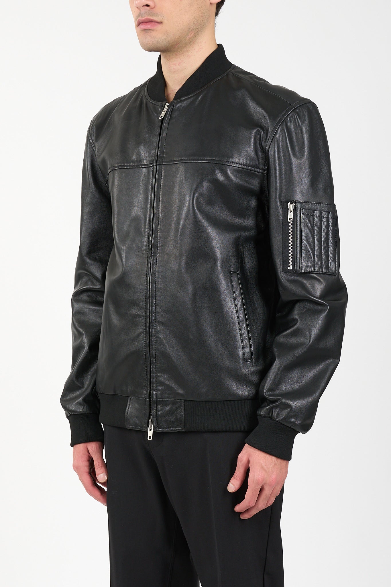 Bomber in pelle