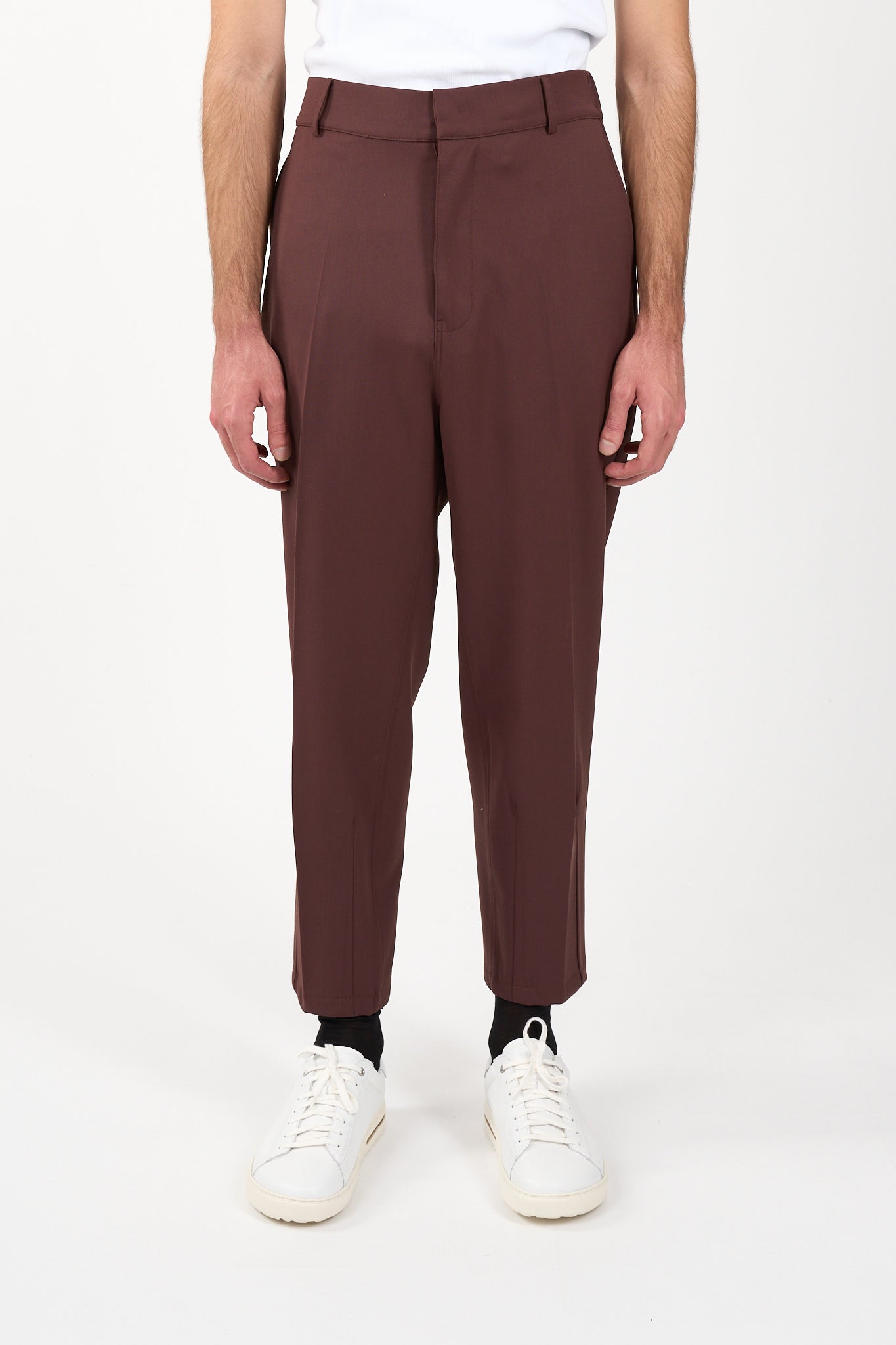 Pantaloni in misto lana