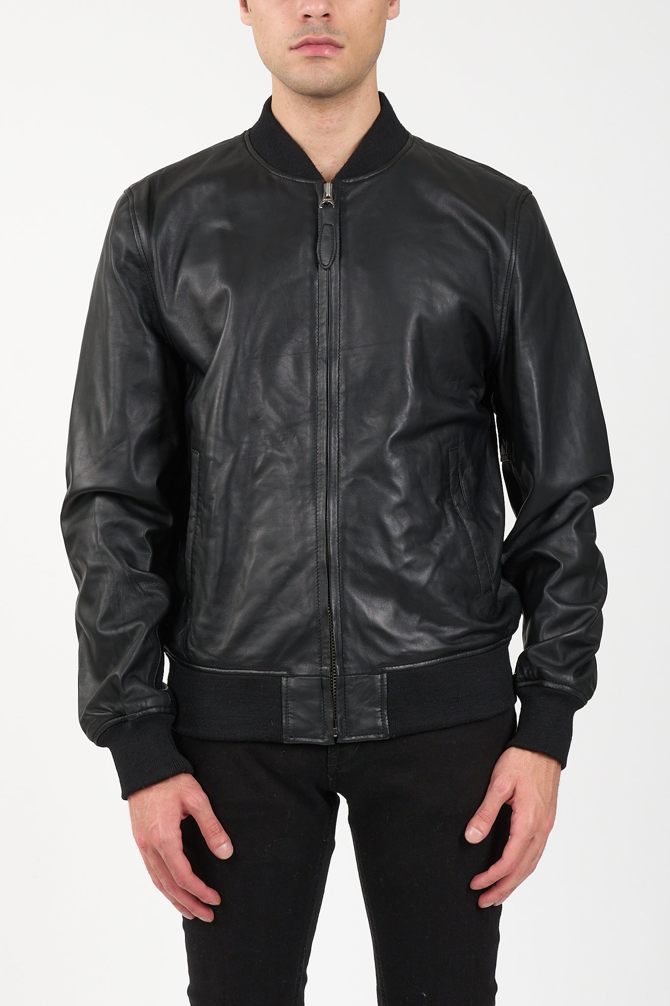 Bomber in pelle