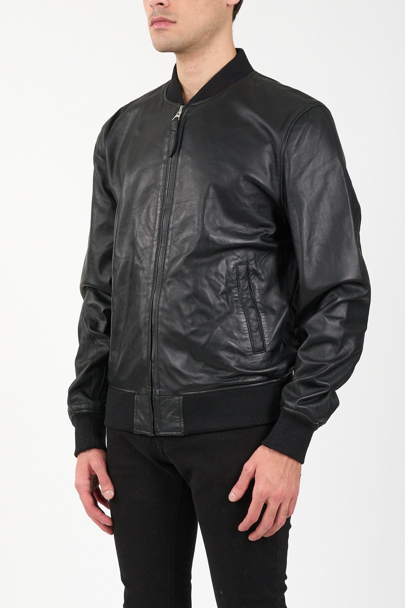 Bomber in pelle