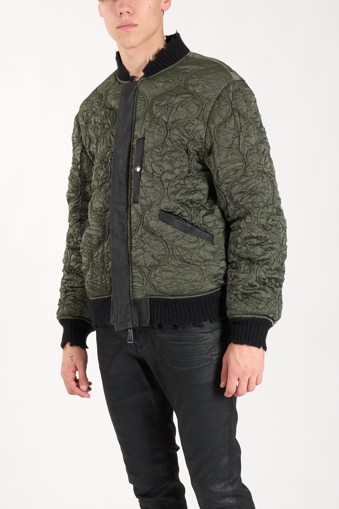 Bomber in pelle reversibile