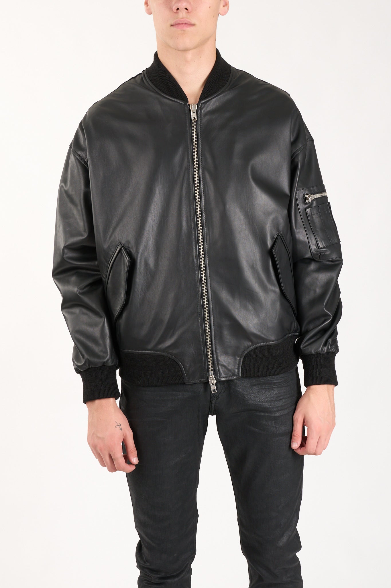 Bomber in pelle