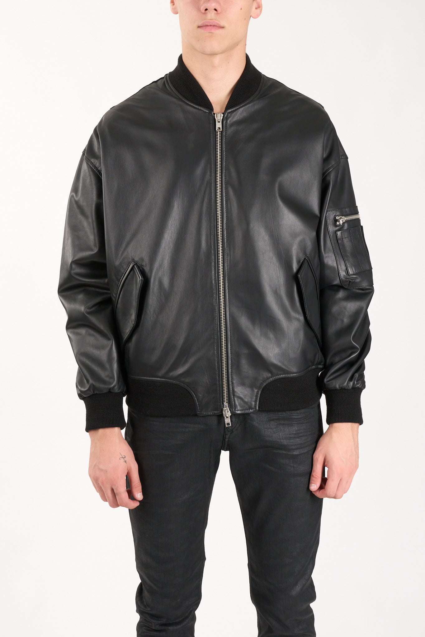 Bomber in pelle