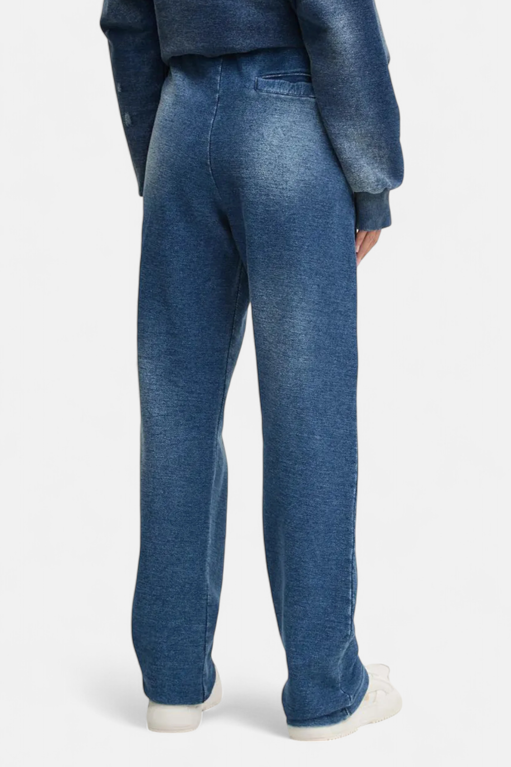 pantaloni in felpa effetto denim