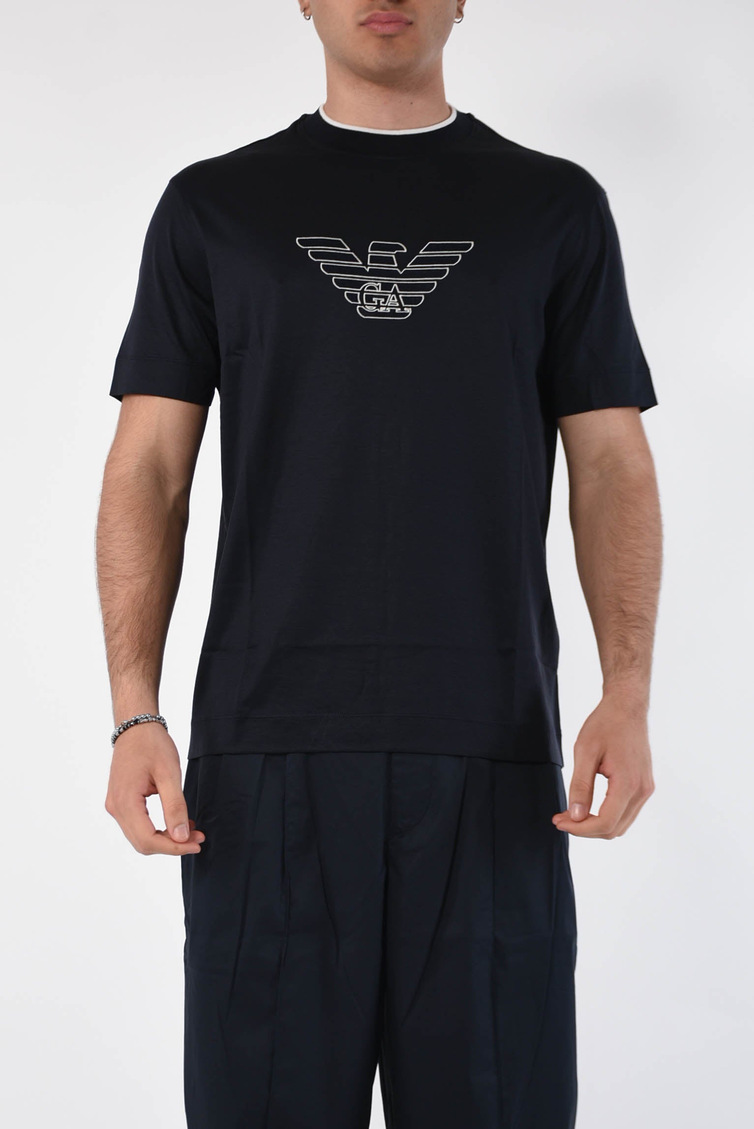 EMPORIO ARMANI T-shirt in lyocell