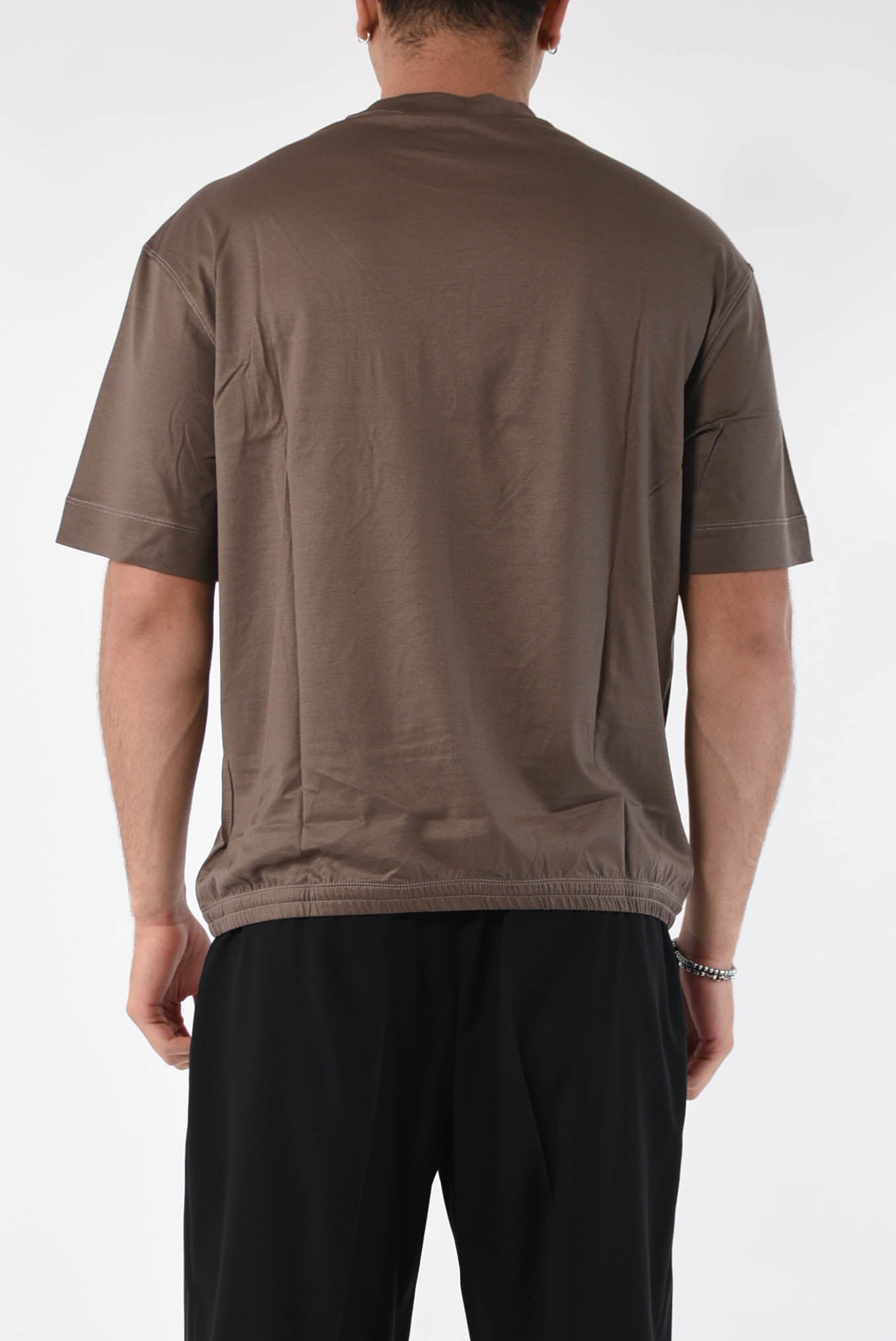 EMPORIO ARMANI T-shirt in lyocell