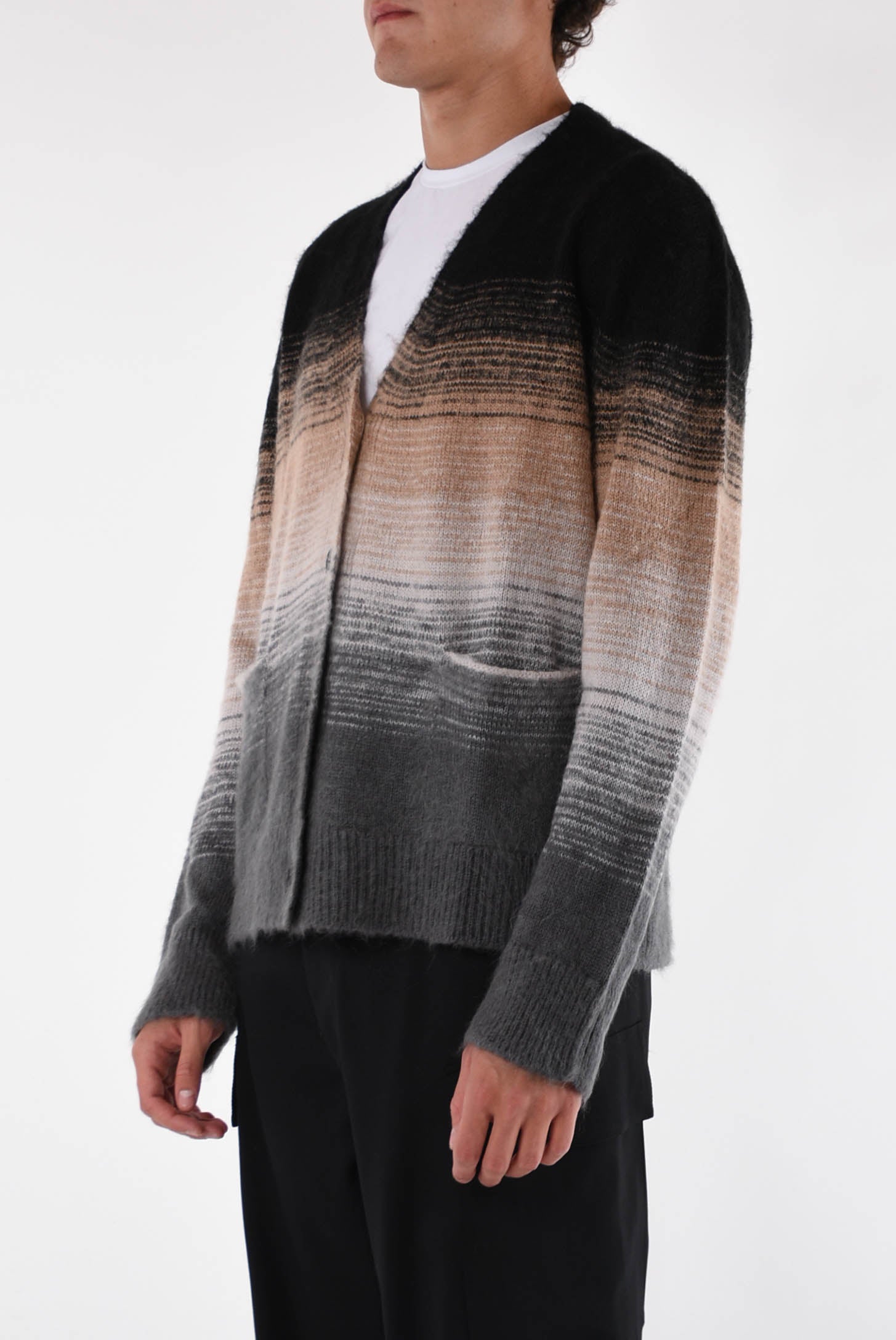 LANEUS Cardigan jaquard degradè