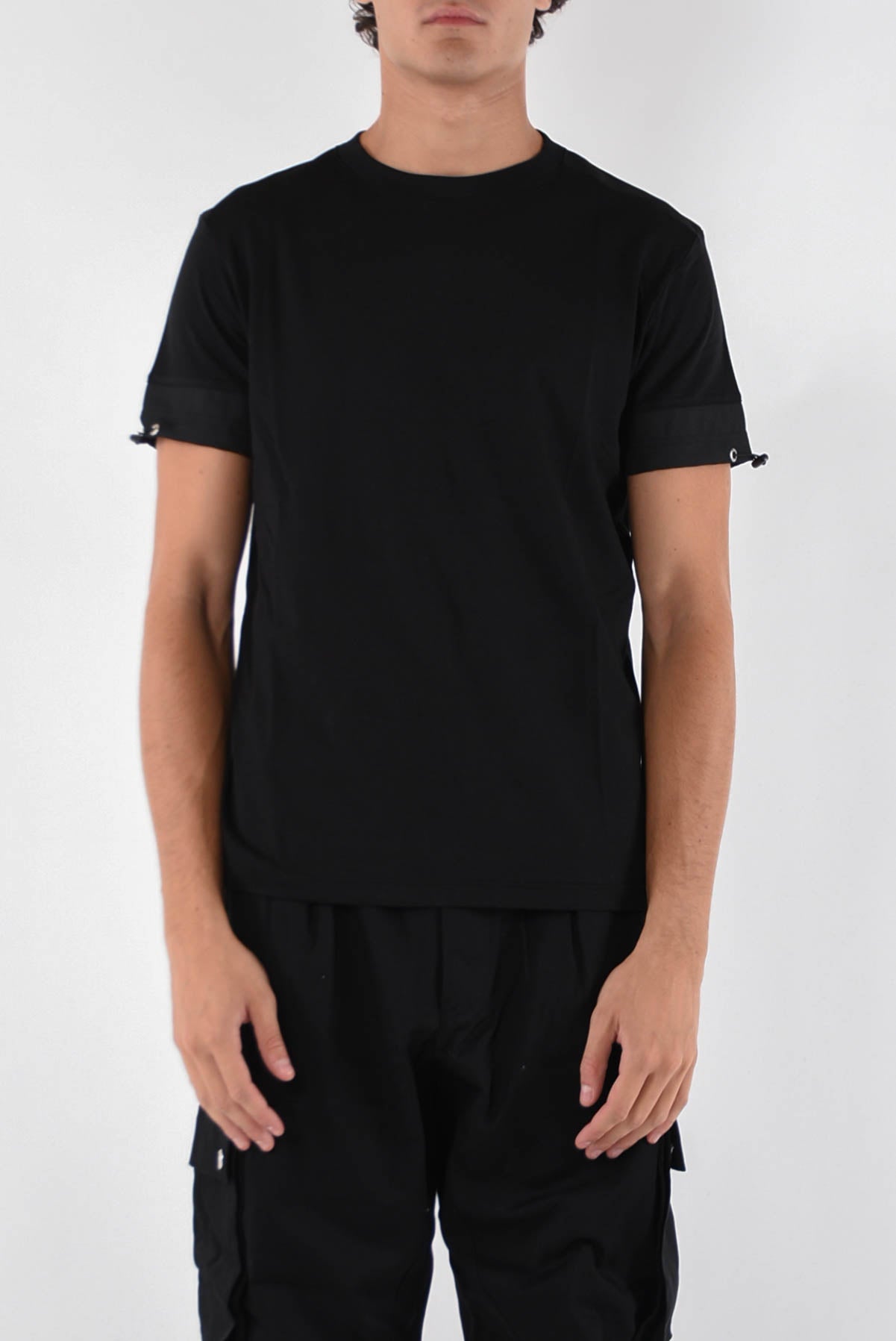 LES HOMMES T-shirt nylon insert