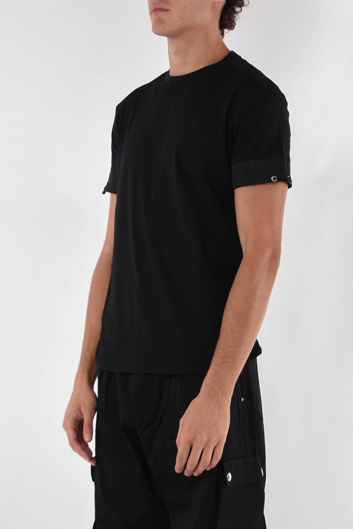 LES HOMMES T-shirt nylon insert