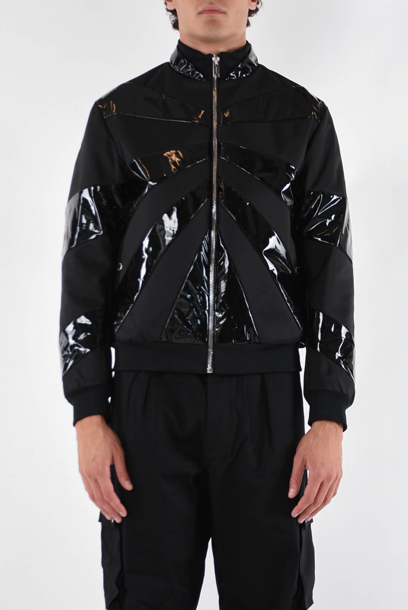 LES HOMMES Bomber black sun varnish