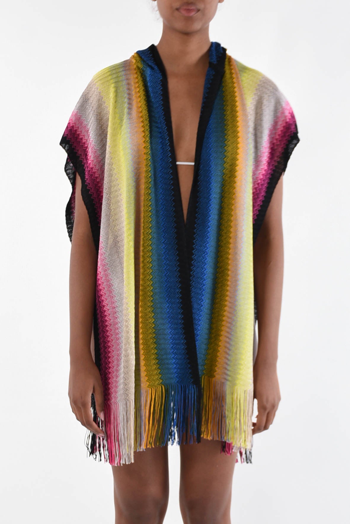 MISSONI poncho in maglia