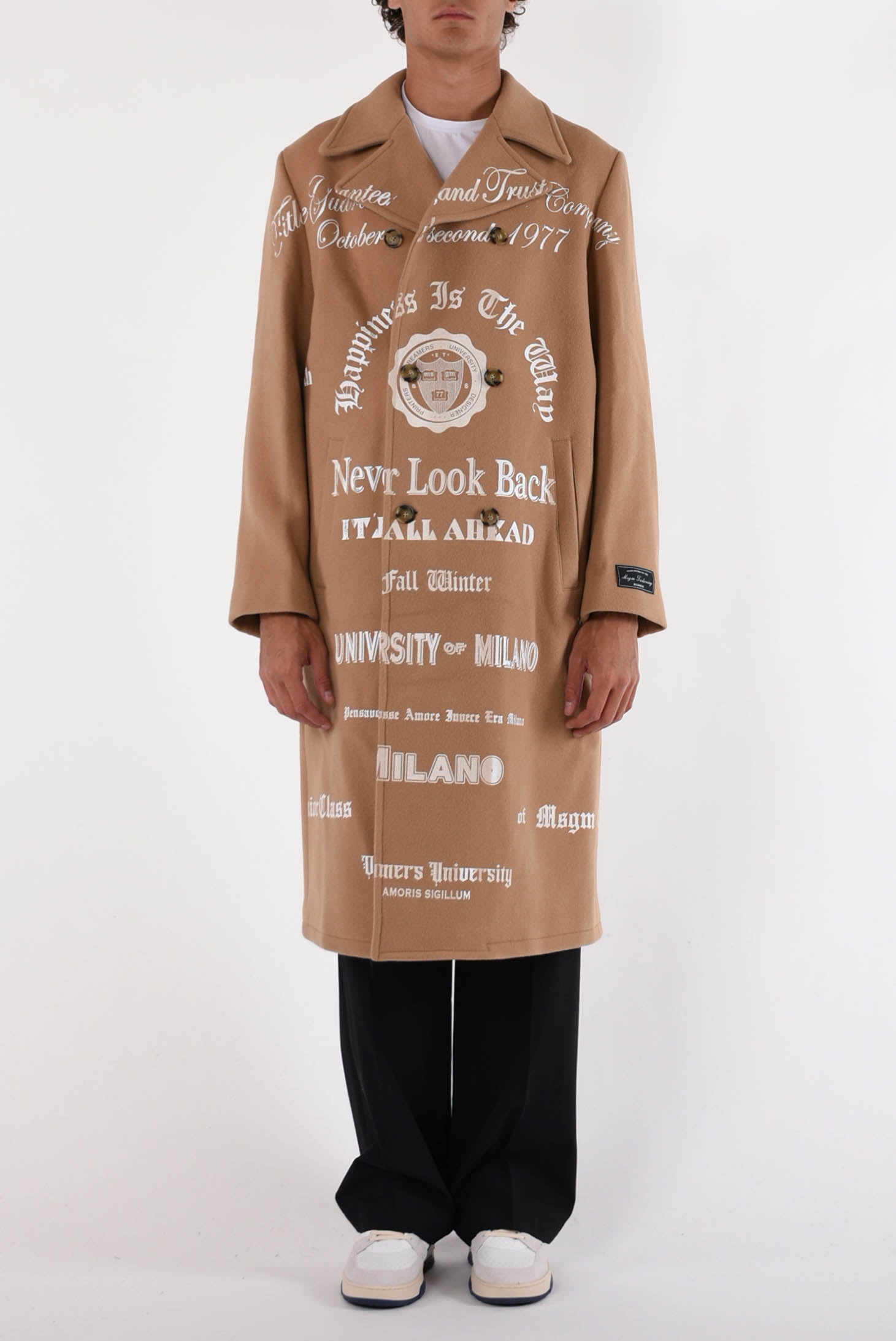 MSGM Cappotto doppiopetto