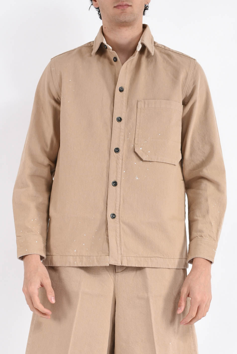 overshirt in cotone