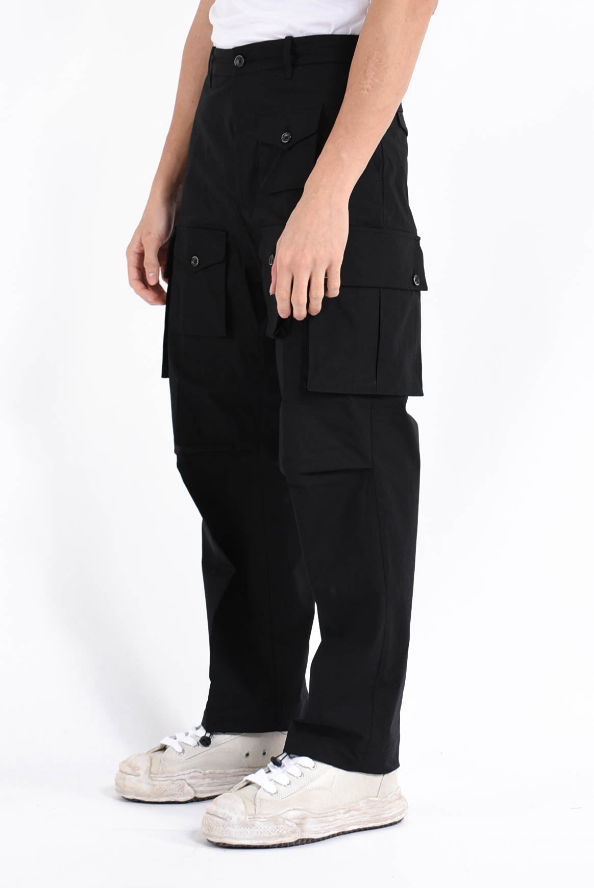 pantaloni super cargo in cotone