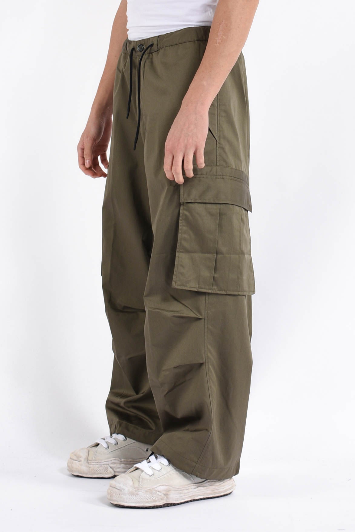 pantaloni cargo in cotone