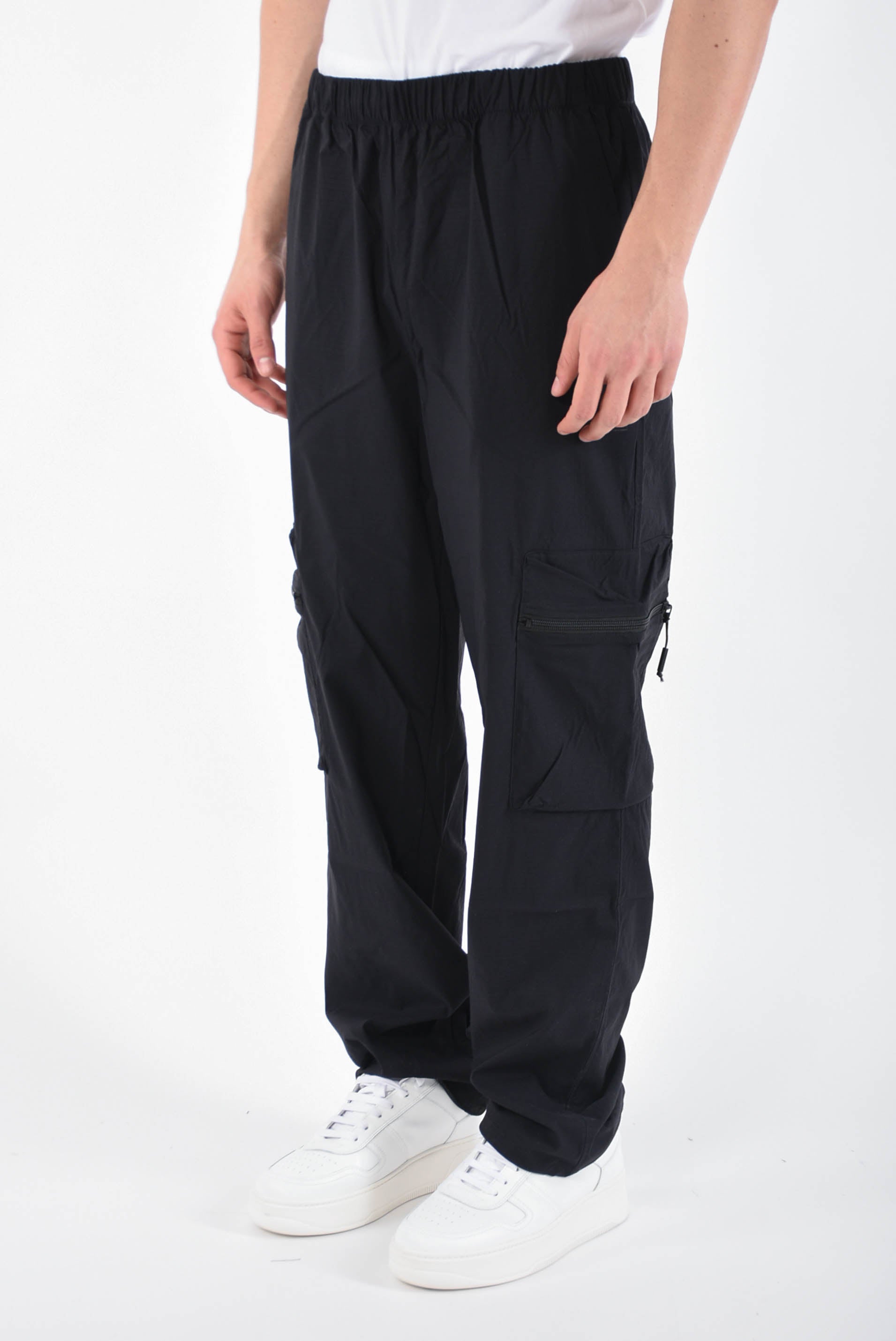 RAINS Pantaloni tomar in nylon ripstop