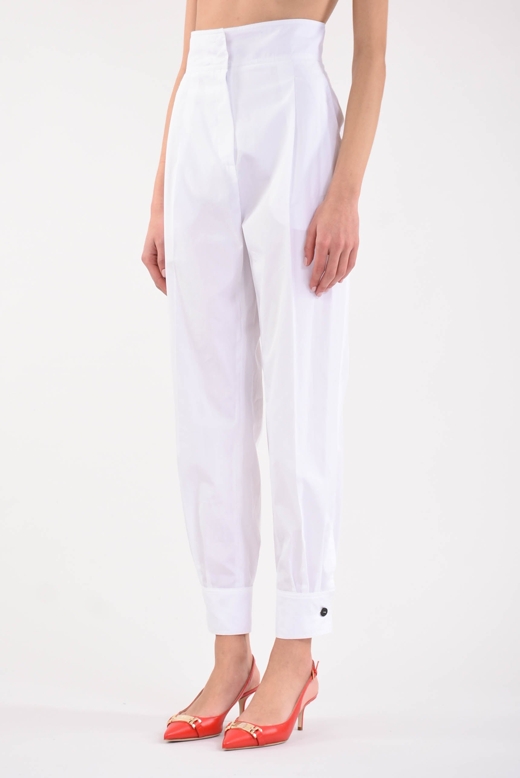 MAX MARA STUDIO trousers with silver model pleats